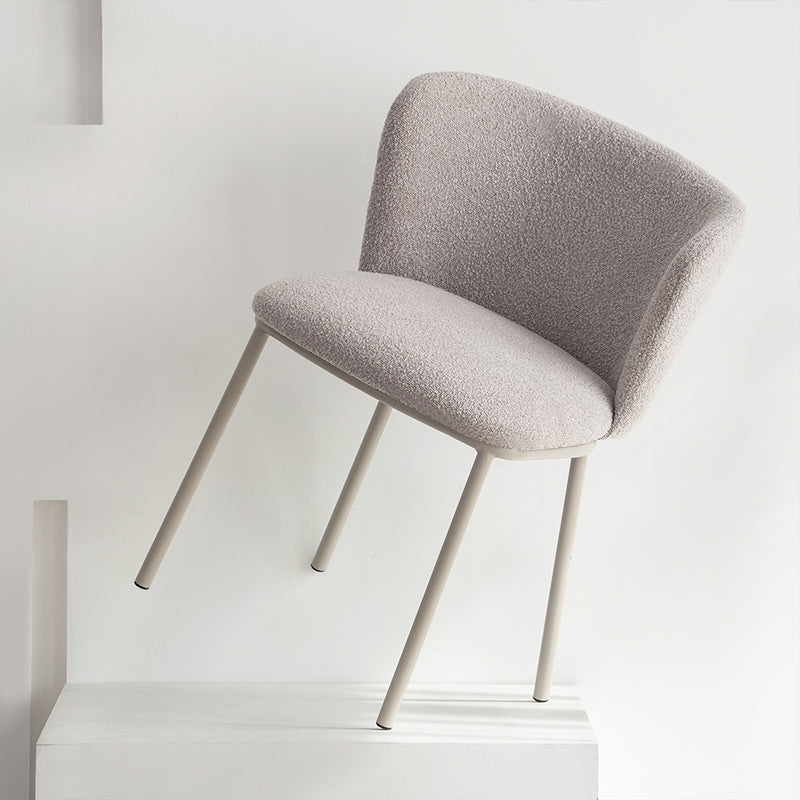 Karin Eetkamerstoel [Set van 2] [Bouclette & Linnen Stof]