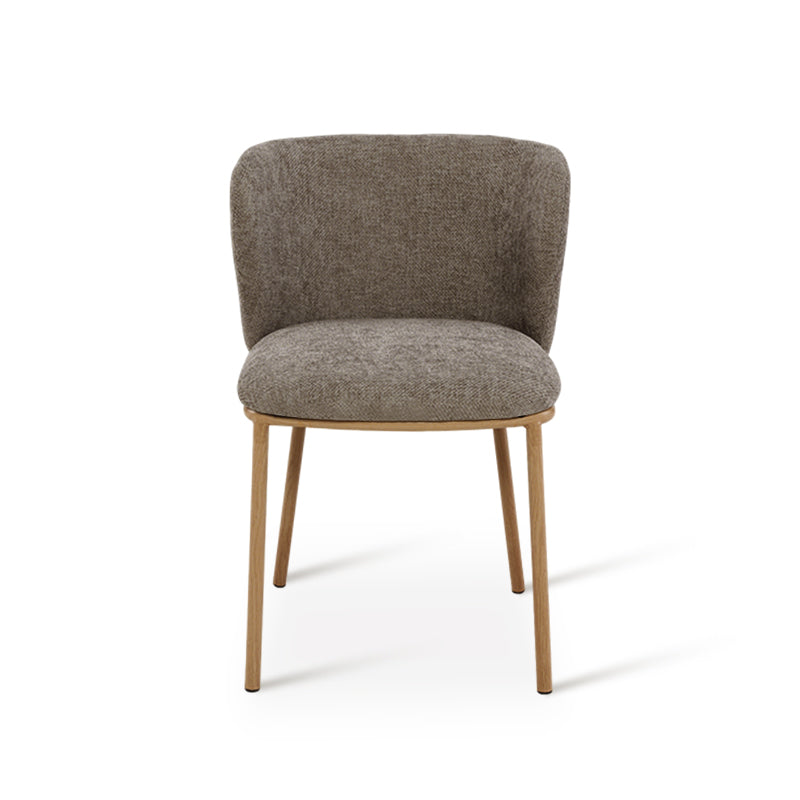 Karin Eetkamerstoel [Set van 2] [Bouclette & Linnen Stof]