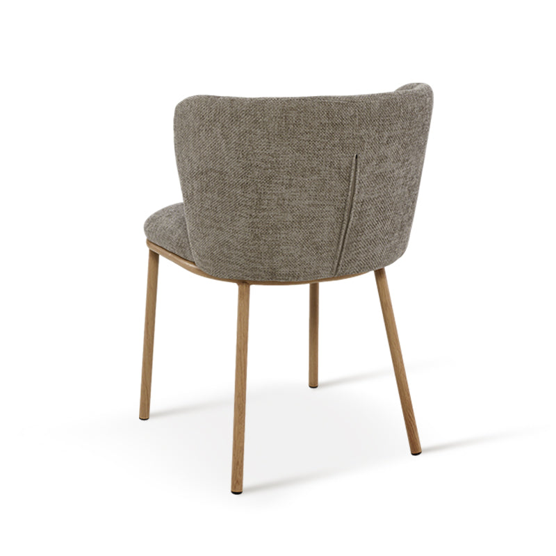 Karin Eetkamerstoel [Set van 2] [Bouclette & Linnen Stof]