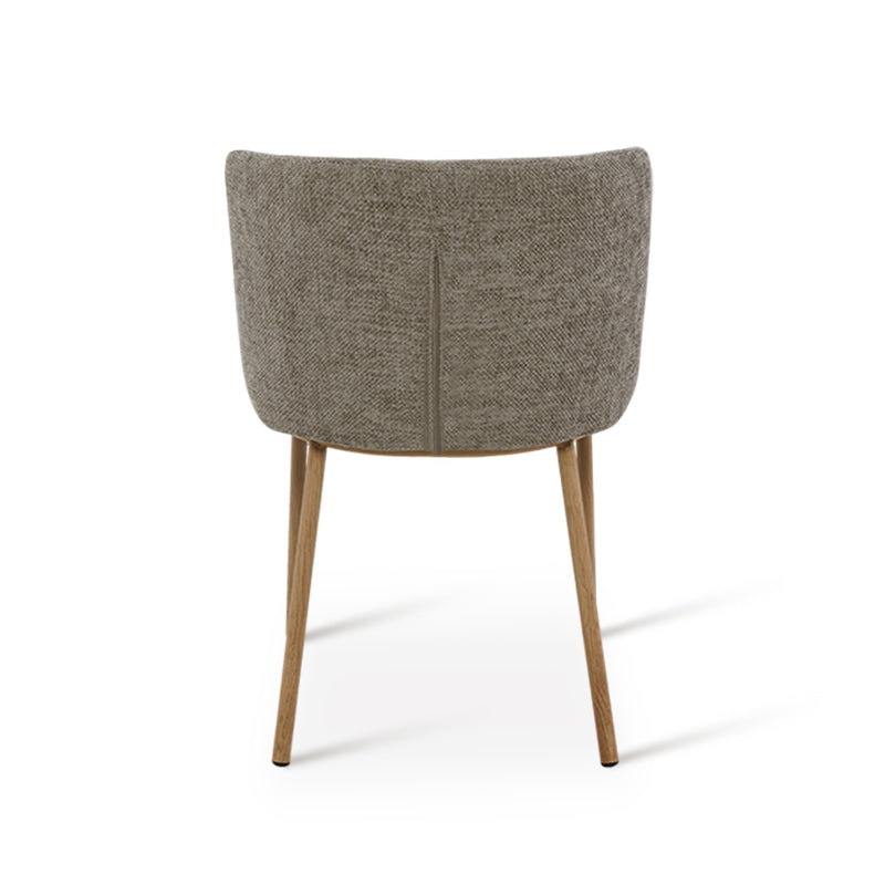 Karin Eetkamerstoel [Set van 2] [Bouclette & Linnen Stof]