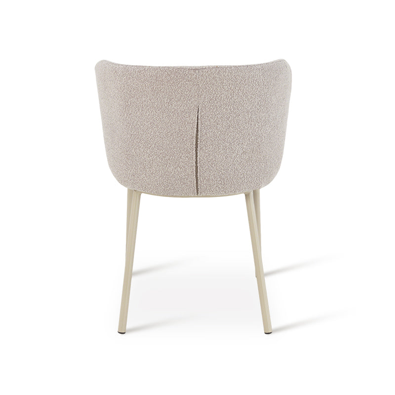 Karin Eetkamerstoel [Set van 2] [Bouclette & Linnen Stof]