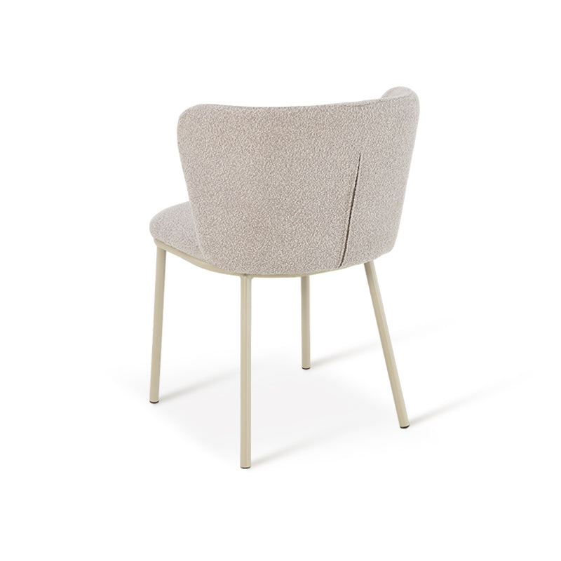 Karin Eetkamerstoel [Set van 2] [Bouclette & Linnen Stof]