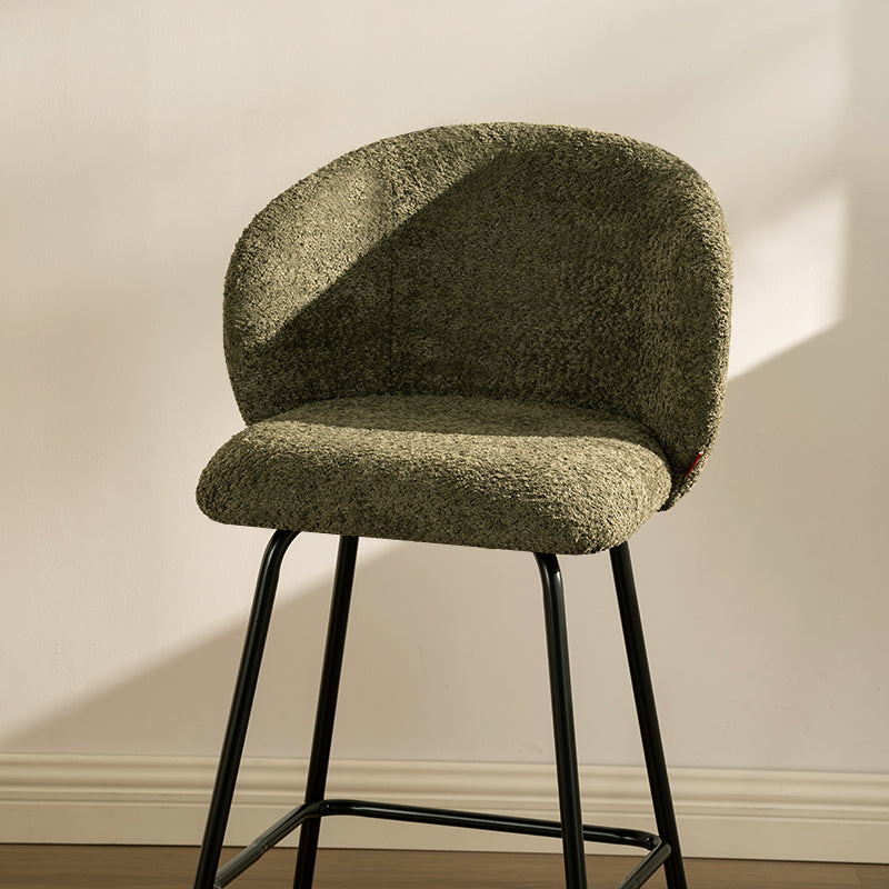 Yasin Barkruk [Set van 2] [Bouclette Stof] [65 cm]