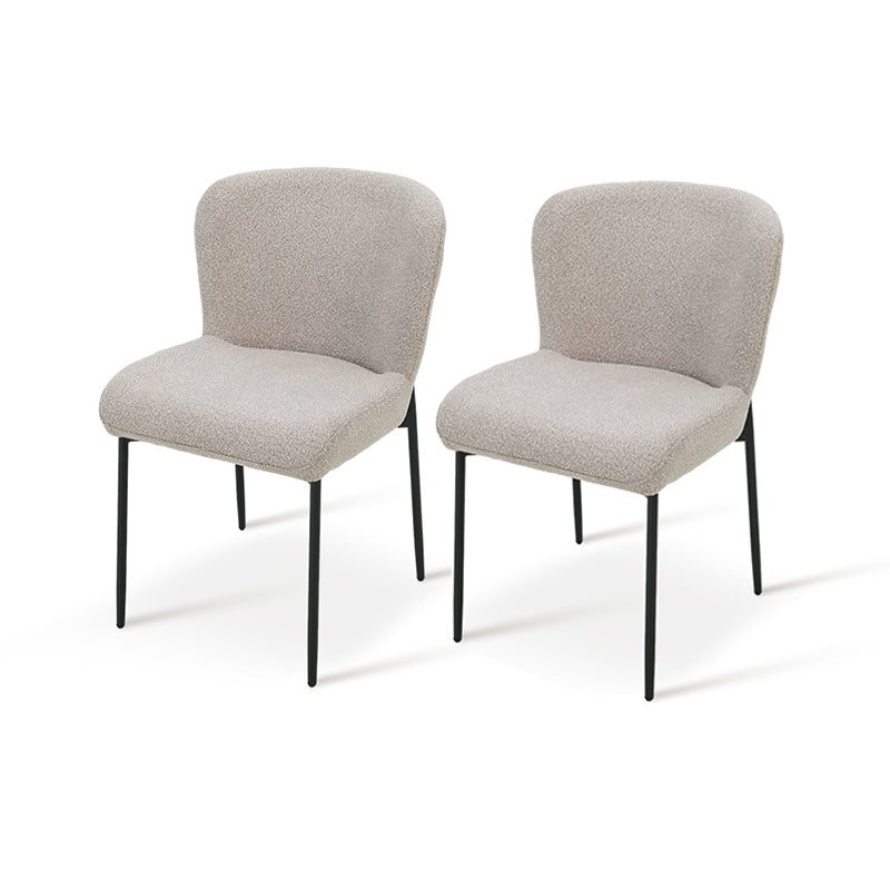 Joslyn Eetkamerstoel [Set van 2] [Bouclette Stof]
