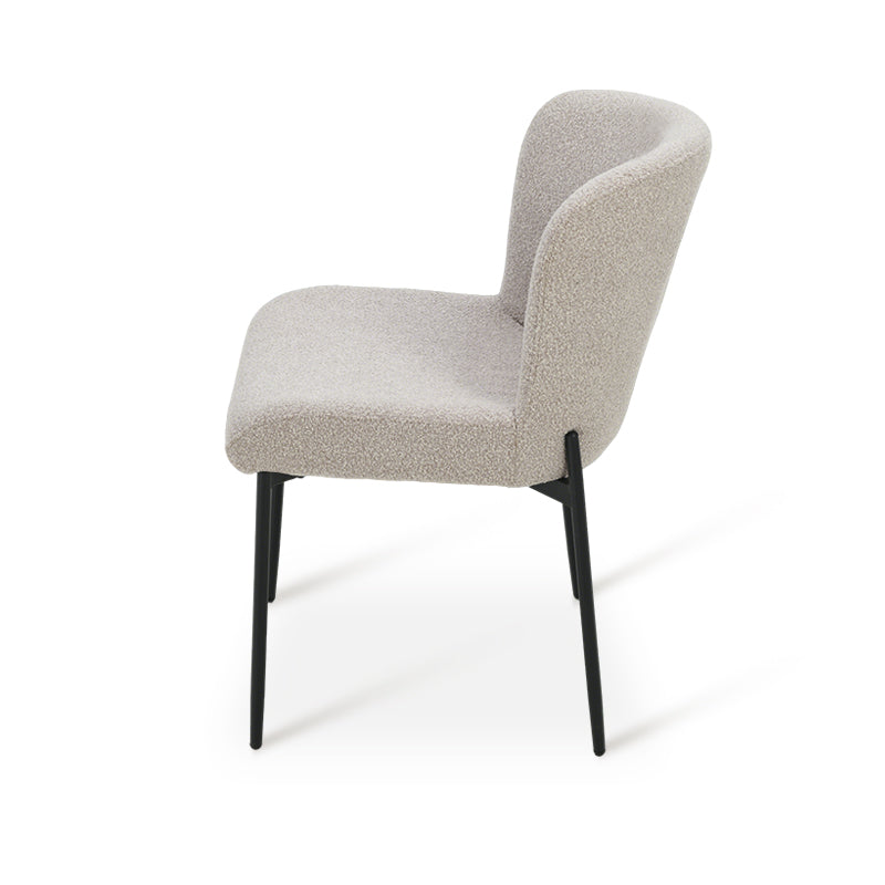 Joslyn Eetkamerstoel [Set van 2] [Bouclette Stof]