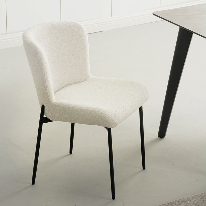 Joslyn Eetkamerstoel [Set van 2] [Bouclette Stof]