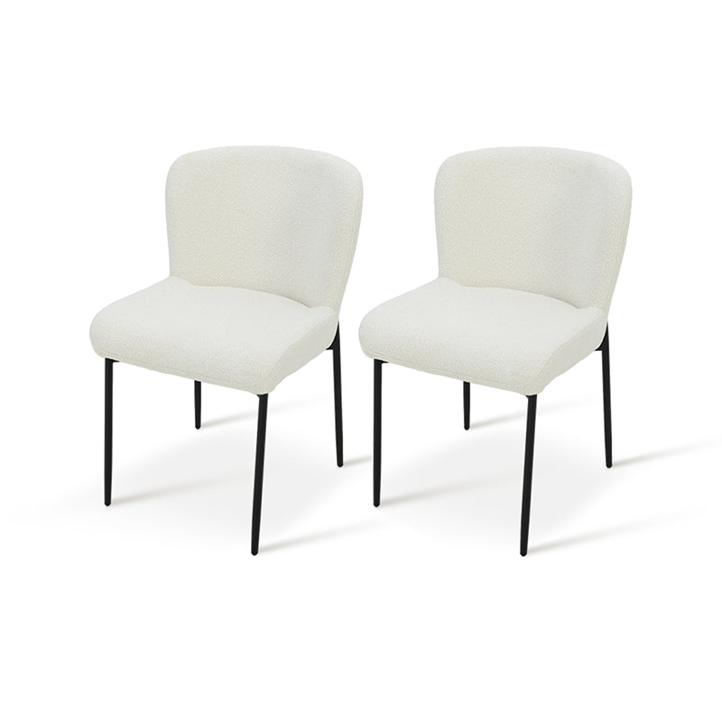 Joslyn Eetkamerstoel [Set van 2] [Bouclette Stof]