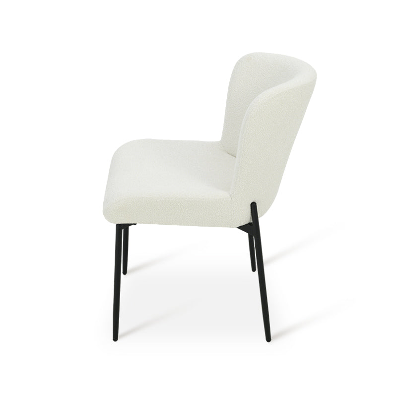 Joslyn Eetkamerstoel [Set van 2] [Bouclette Stof]