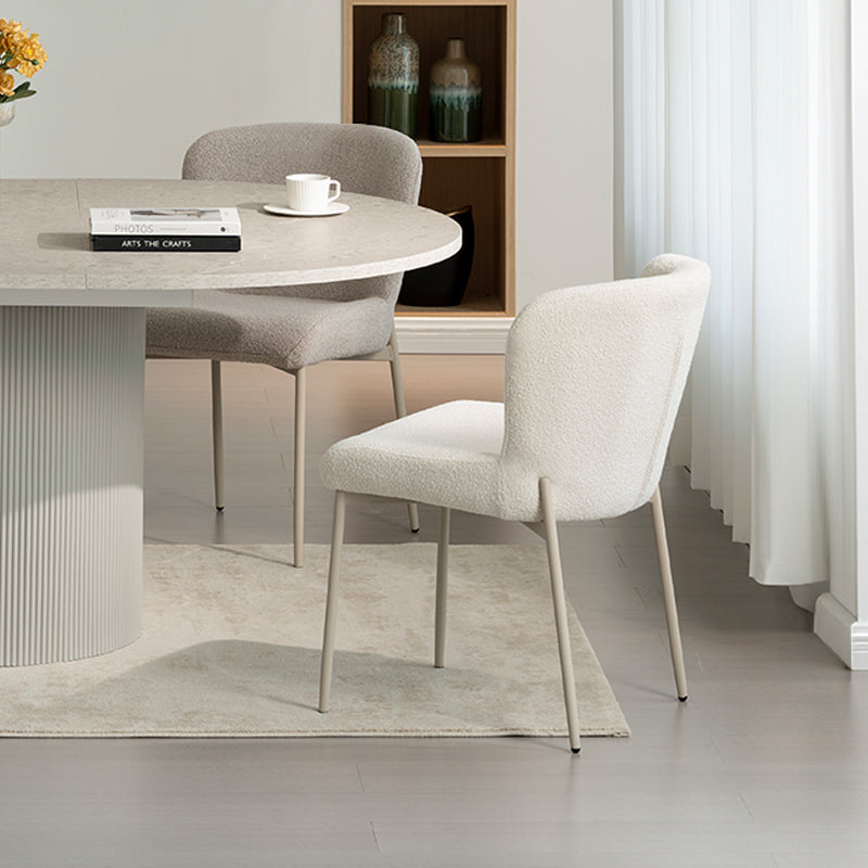 Joslyn Eetkamerstoel [Set van 2] [Bouclette Stof]