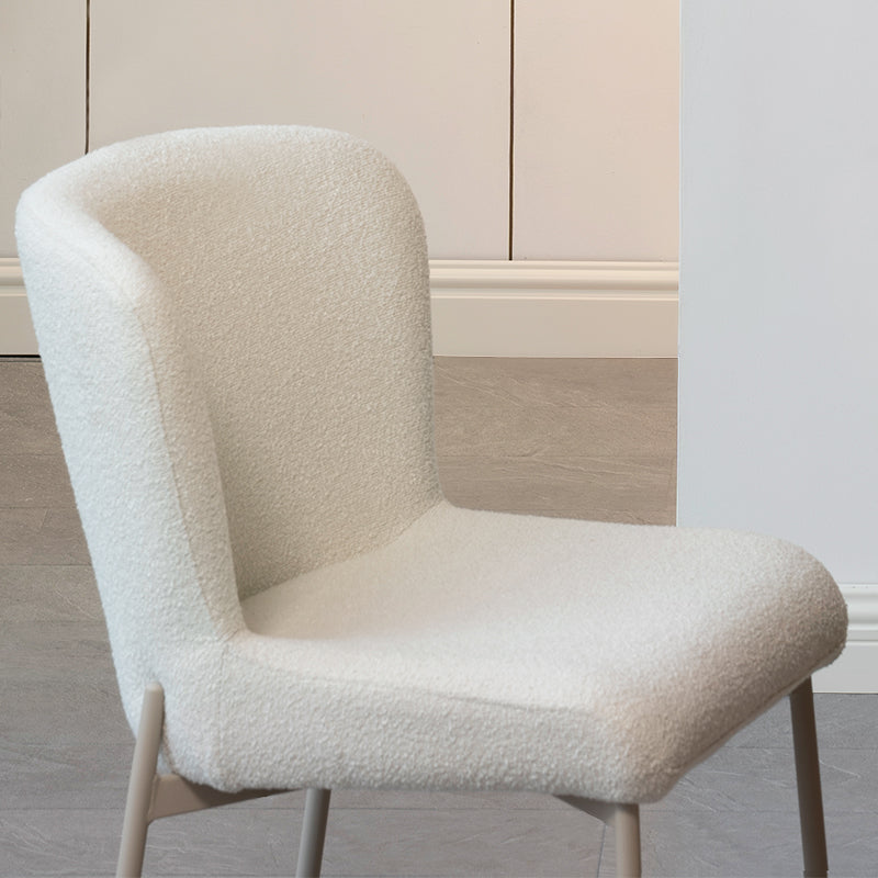 Joslyn Eetkamerstoel [Set van 2] [Bouclette Stof]