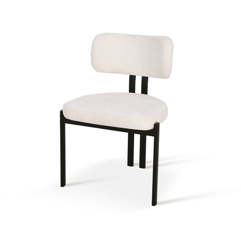 Gemma Ronde Eettafel en 4 Mabel Eetkamerstoelen [Eetkamerset]