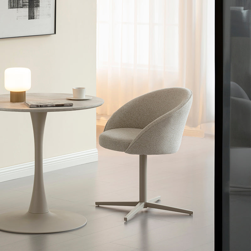 Paislee 360° Draaibare Eetkamerstoel [Set van 2] [Linnen Stof]