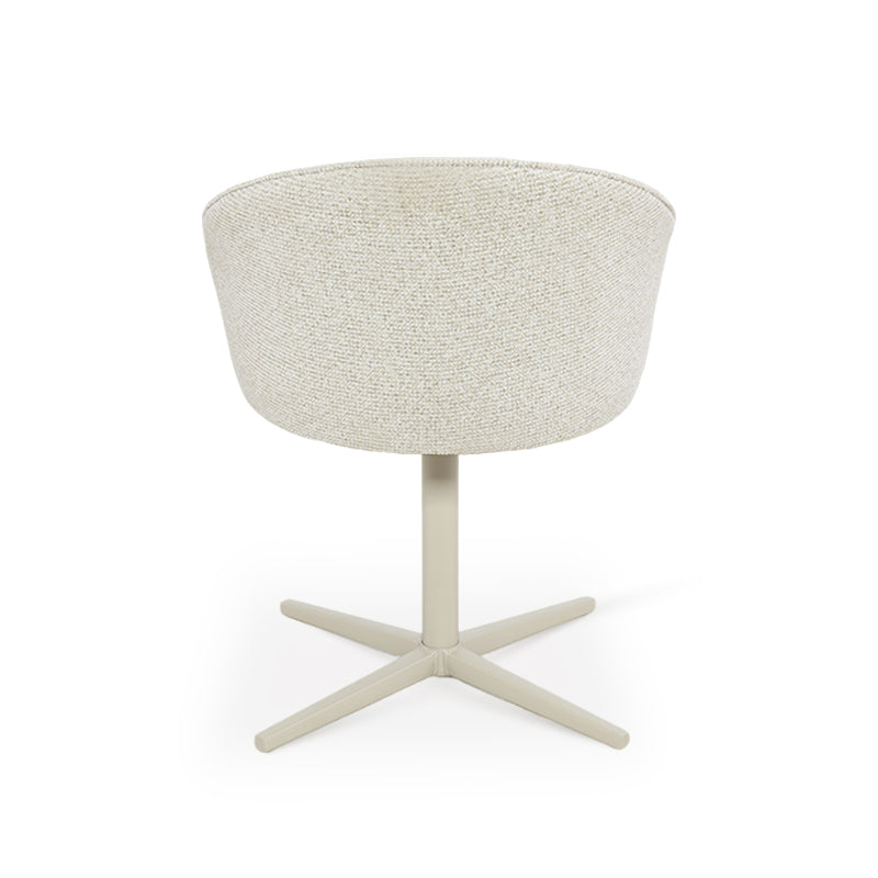 Paislee 360° Draaibare Eetkamerstoel [Set van 2] [Linnen Stof]