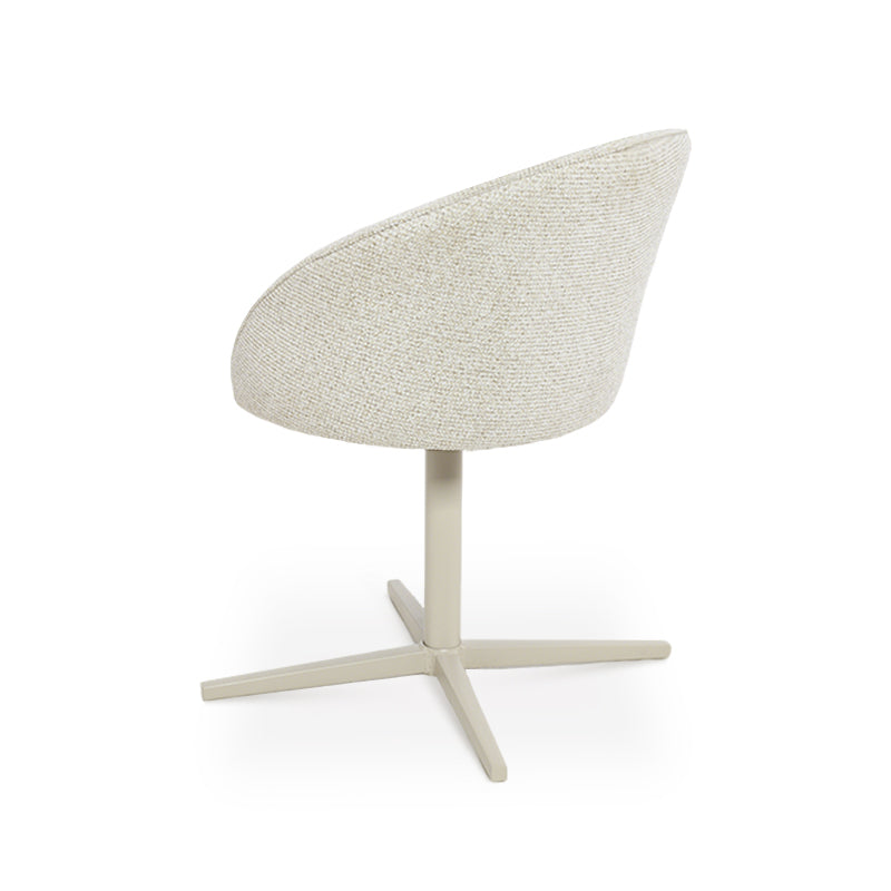 Paislee 360° Draaibare Eetkamerstoel [Set van 2] [Linnen Stof]