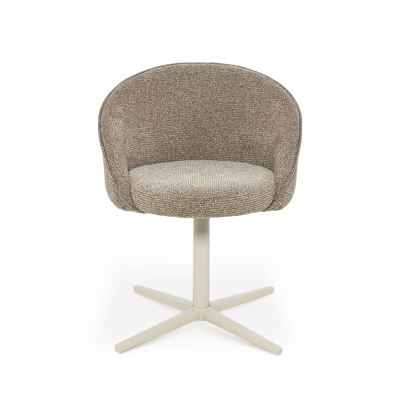 Paislee 360° Draaibare Eetkamerstoel [Set van 2] [Linnen Stof]