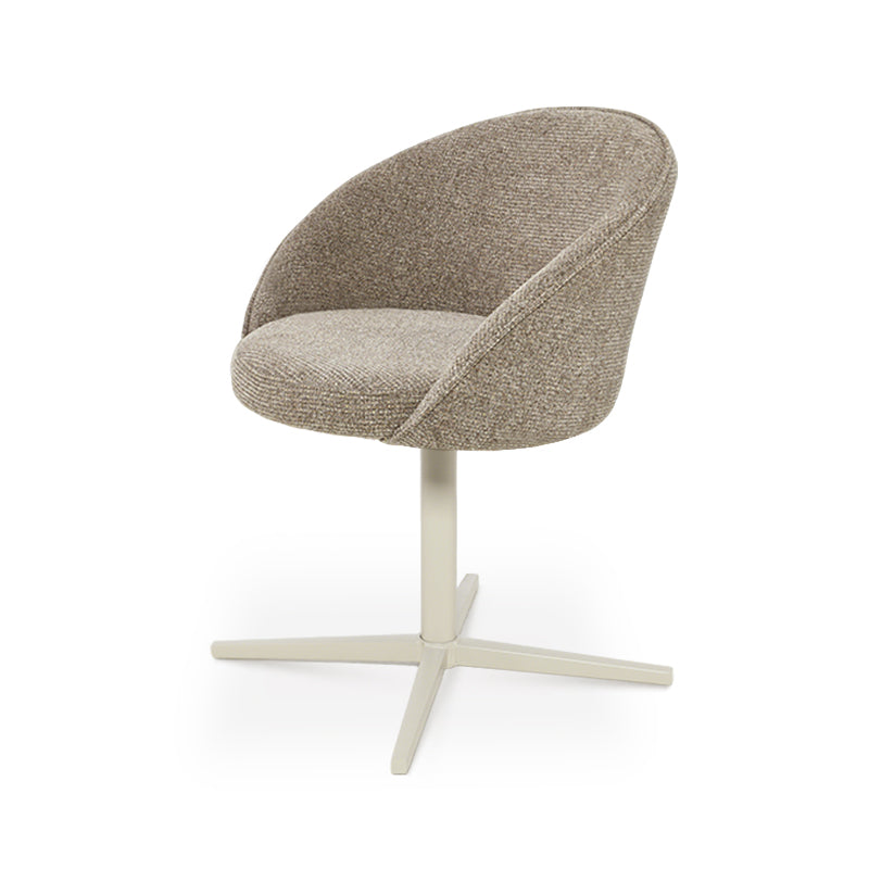 Paislee 360° Draaibare Eetkamerstoel [Set van 2] [Linnen Stof]