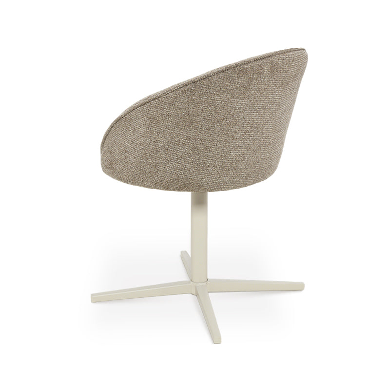 Paislee 360° Draaibare Eetkamerstoel [Set van 2] [Linnen Stof]