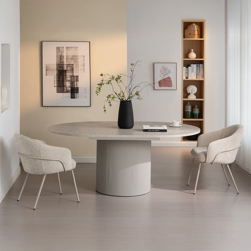 Beatrix M Eetkamerstoel [Chenille] [Set van 2]