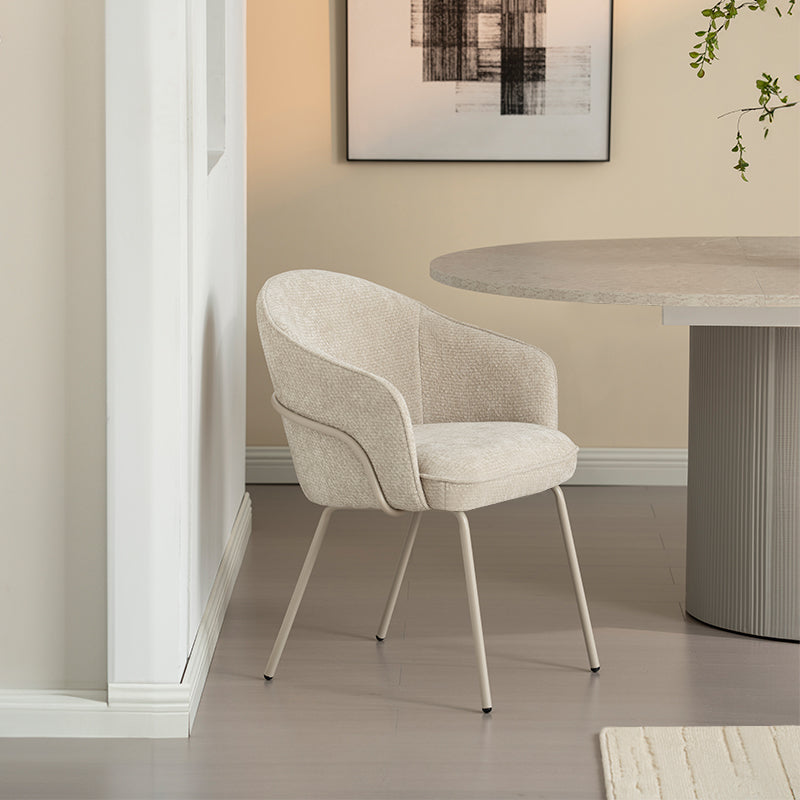 Beatrix M Eetkamerstoel [Chenille] [Set van 2]