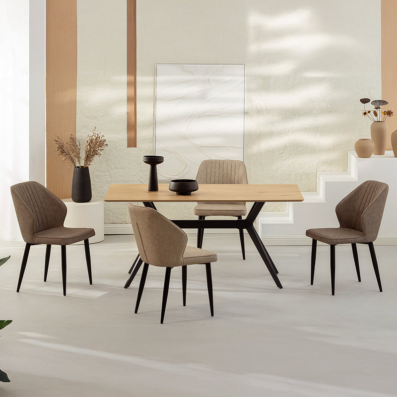 Aleena Eetkamerstoel [Set van 2] [Kunstleer]