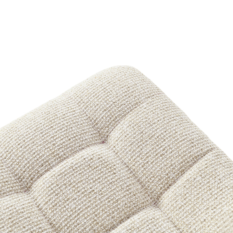 Aoife Strakke Eetkamerstoel [Set van 2] [Linnen stof] [Eiken Metalen Poten]