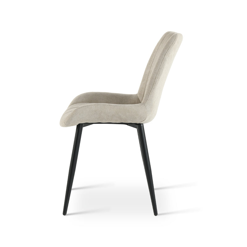 Esszimmerstuhl Jarvis [2er Set] [Leinen Stoff] Ofcasafurniture DE