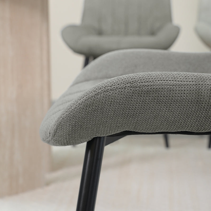 Esszimmerstuhl Jarvis [2er Set] [Leinen Stoff] Ofcasafurniture DE