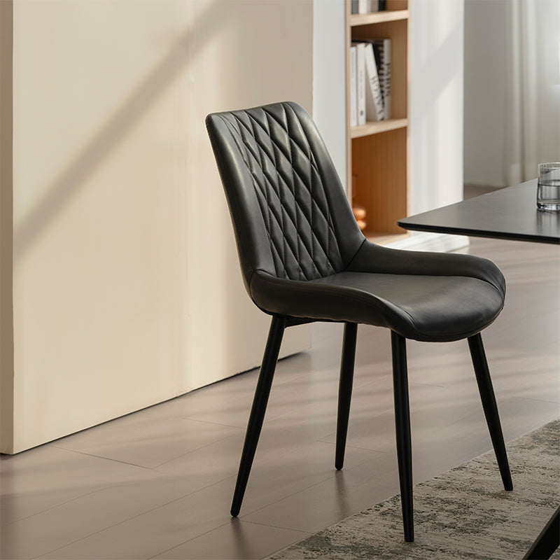 Laila Rechthoekige Eettafel en 6 Jarvis Eetkamerstoelen [Eetkamerset]