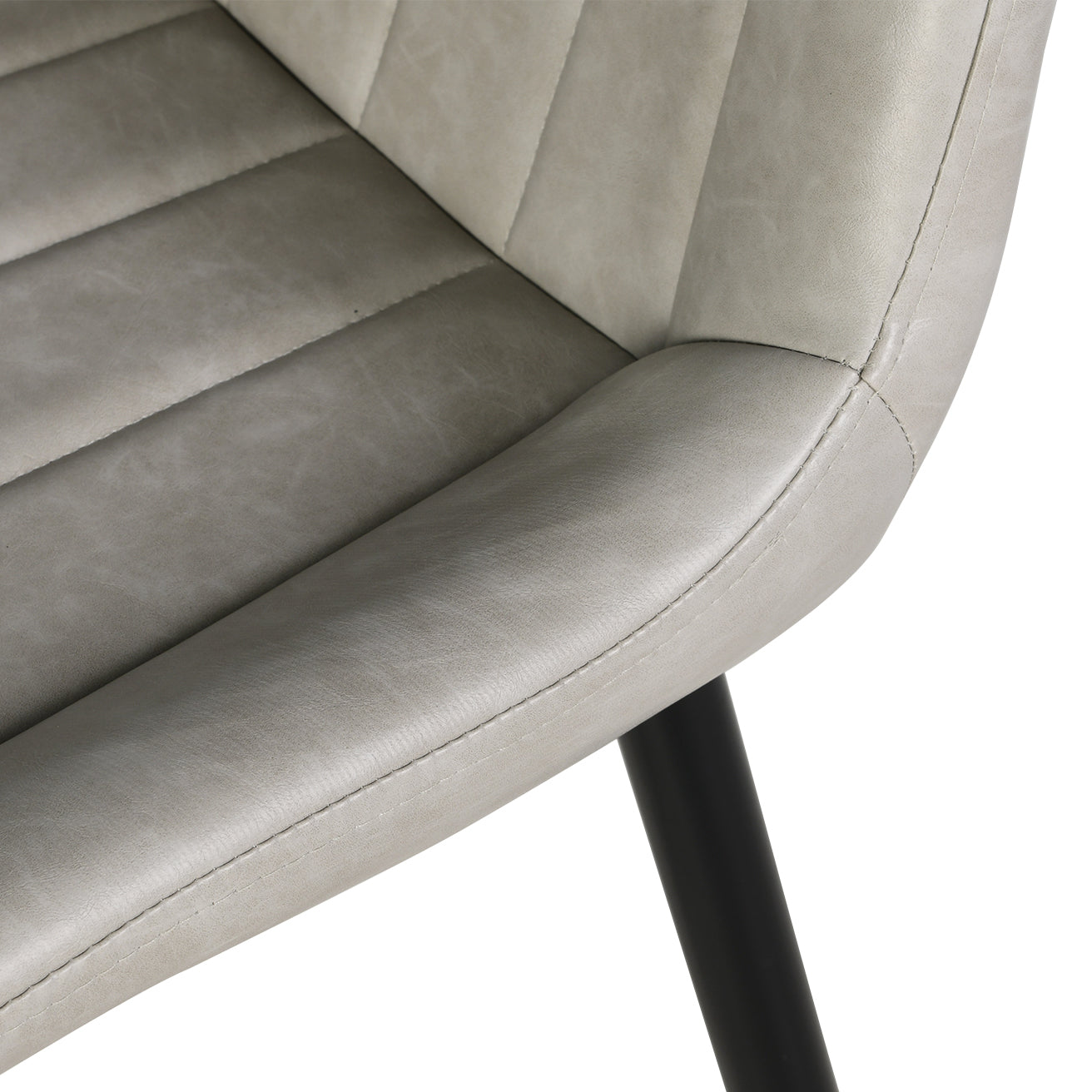 Jarvis Eetkamerstoel [Set van 2] [Kunstleer]