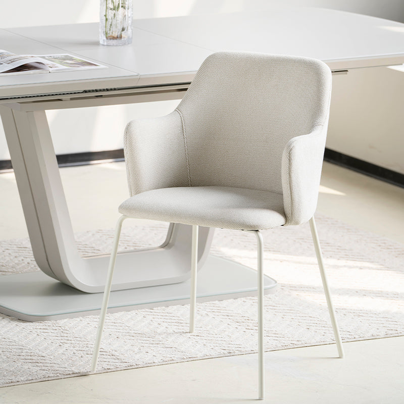 Armlehnenstuhl Dahlia [2er Set] [Leinen Stoff] Ofcasafurniture DE