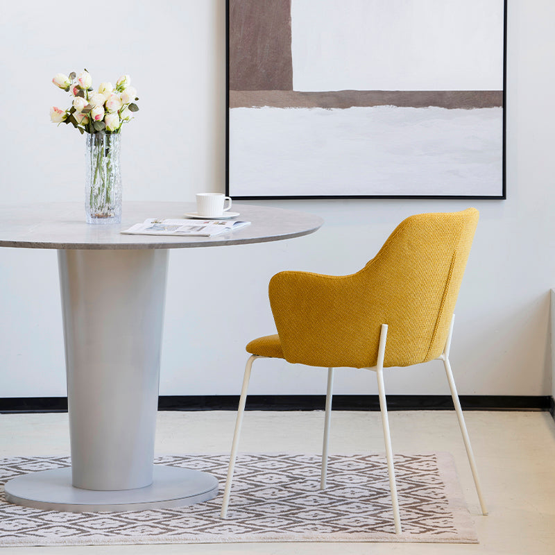 Armlehnenstuhl Dahlia [2er Set] [Leinen Stoff] Ofcasafurniture DE