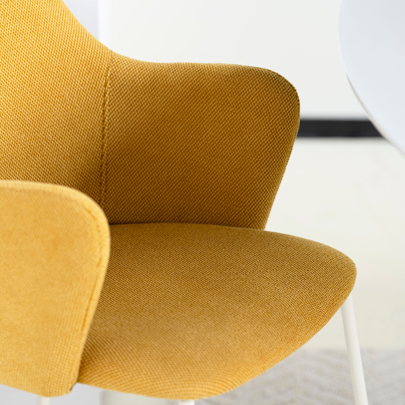 Armlehnenstuhl Dahlia [2er Set] [Leinen Stoff] Ofcasafurniture DE