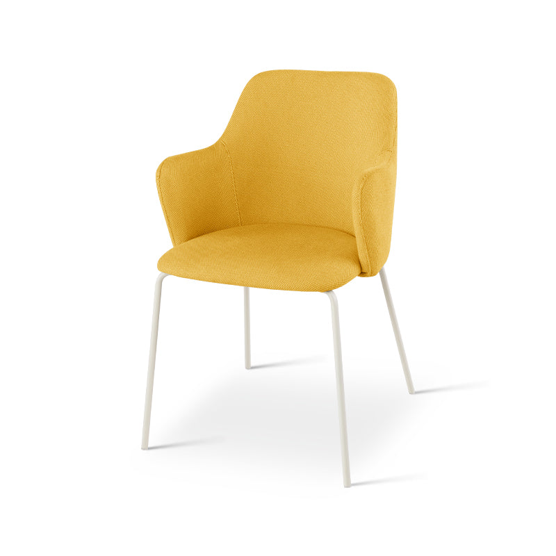 Armlehnenstuhl Dahlia [2er Set] [Leinen Stoff] Ofcasafurniture DE