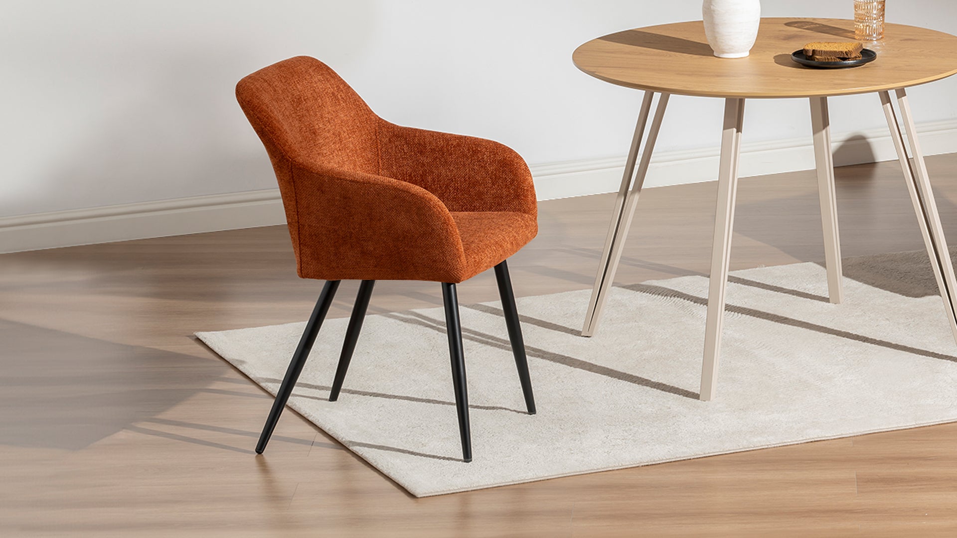 Frazer Eetkamerstoel [Set van 2] [Linnen Stof]