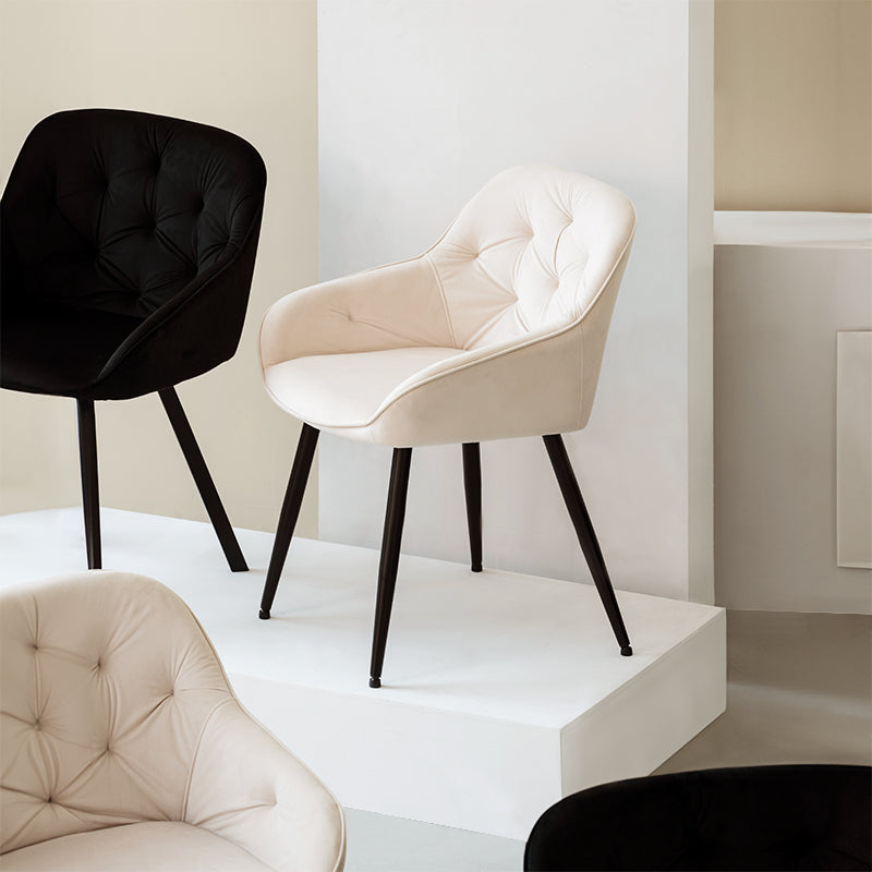 Keaton Eetkamerstoel [Set van 2] [Fluweel]