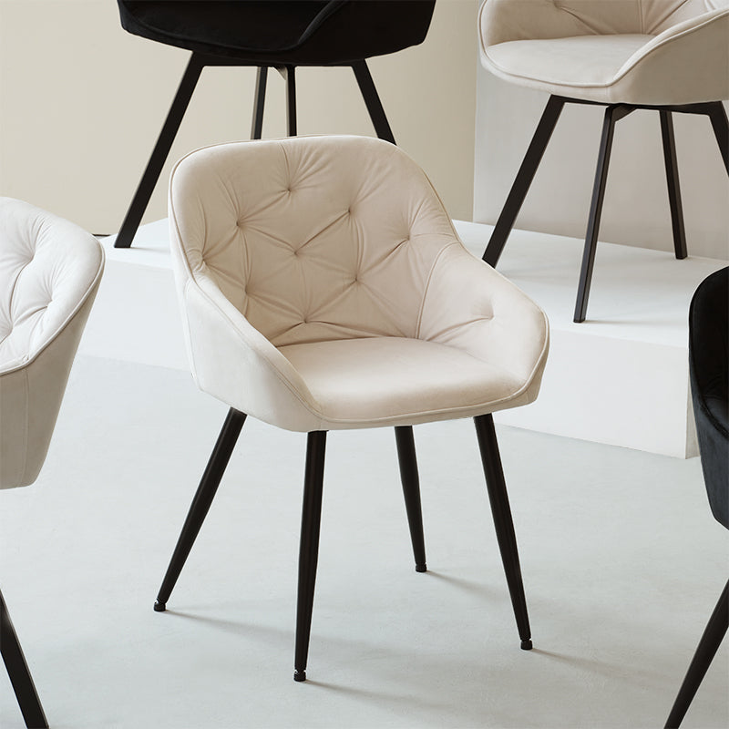 Keaton Eetkamerstoel [Set van 2] [Fluweel]