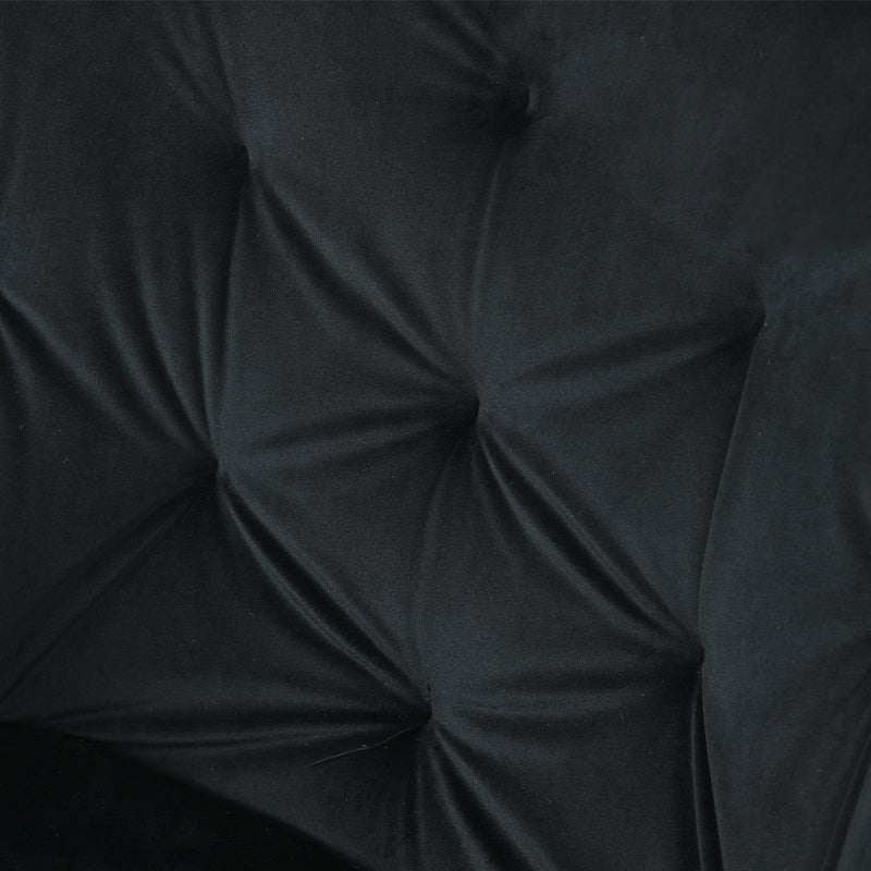 Keaton 360° Draaibare Eetkamerstoel met Dikke Bekleding van Fluweel [Set van 2] [Fluweel]