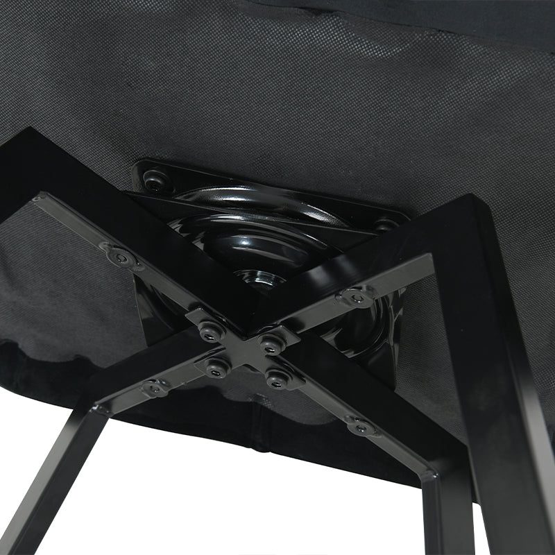 Keaton 360° Draaibare Eetkamerstoel met Dikke Bekleding van Fluweel [Set van 2] [Fluweel]