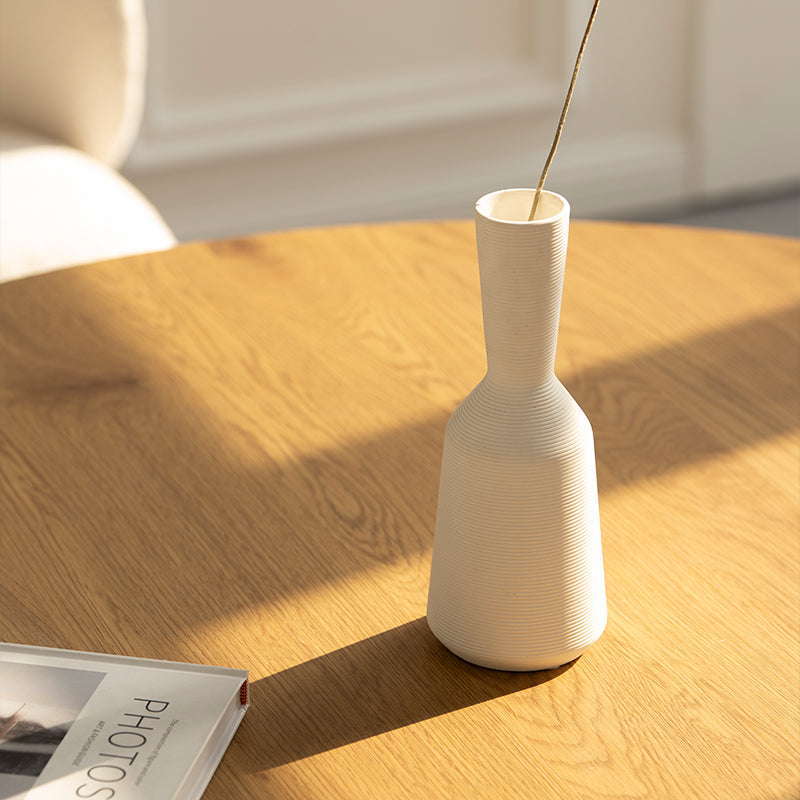 Veronica Ronde Eettafel en 4 Yasin Eetkamerstoelen [Eetkamerset]