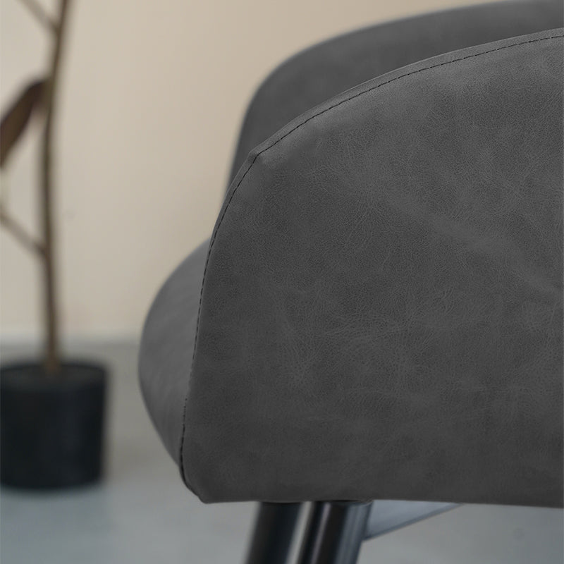 Frazer Diamond 360° Draaibare Eetkamerstoel [Set van 2] [Kunstleer] [Grijs]