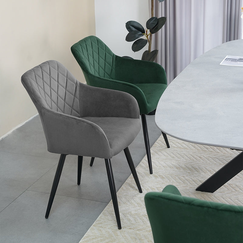 Frazer Diamond 360° Draaibare Eetkamerstoel [Set van 2] [Fluweel]