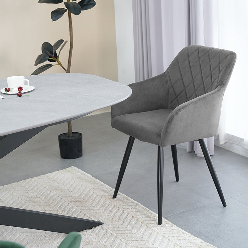 Frazer Diamond 360° Draaibare Eetkamerstoel [Set van 2] [Fluweel]