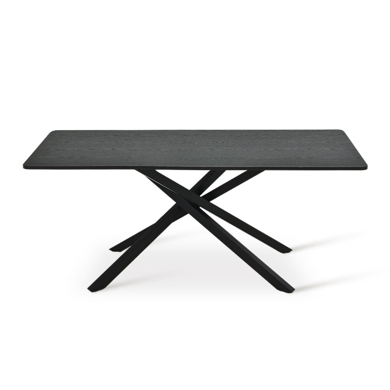 Thalia Rechthoekige Eettafel [Zwart Hout of Walnoot] [180 cm]