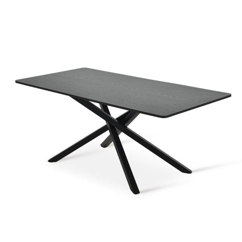 Thalia Rechthoekige Eettafel [Zwart Hout of Walnoot] [180 cm]