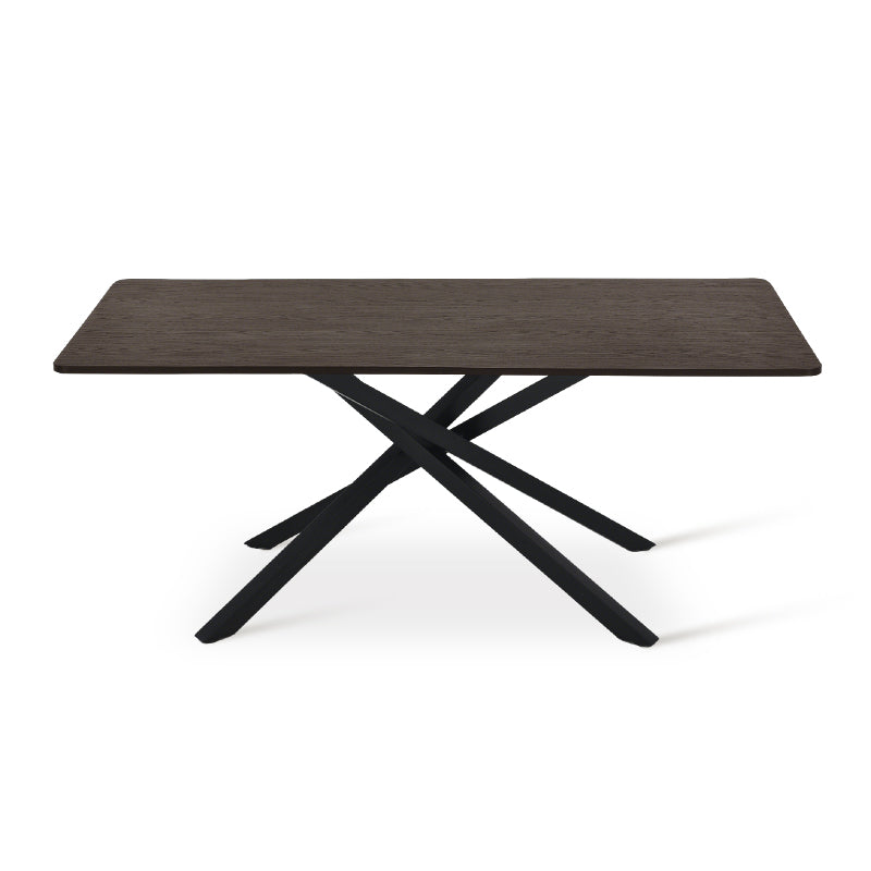 Thalia Rechthoekige Eettafel [Zwart Hout of Walnoot] [180 cm]