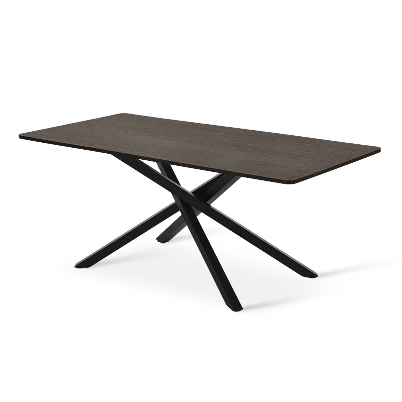 Thalia Rechthoekige Eettafel [Zwart Hout of Walnoot] [180 cm]