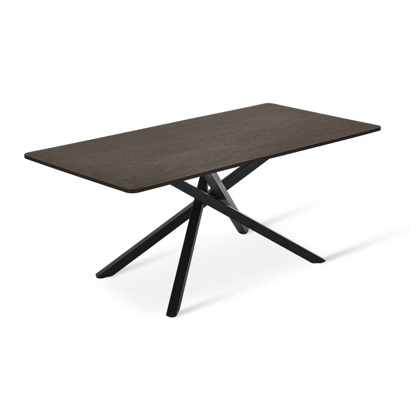 Thalia Rechthoekige Eettafel [Zwart Hout of Walnoot] [180 cm]