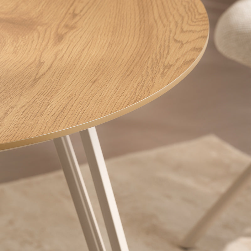 Fareeha Ronde Eettafel [Zwart Hout] [100 cm]