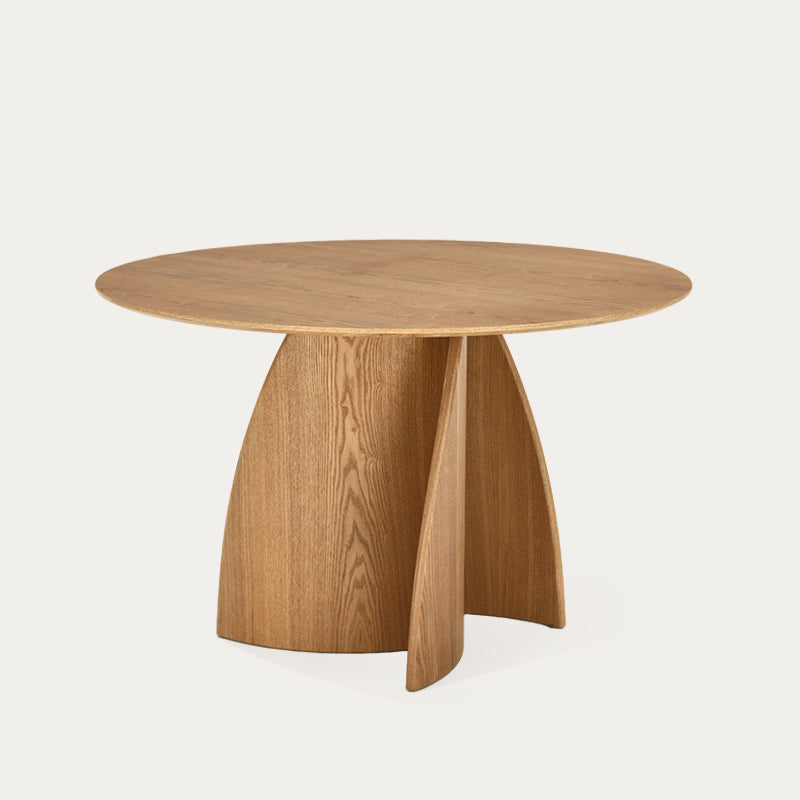 Gemma Ronde Eettafel [Zwart en Hout] [120 cm]