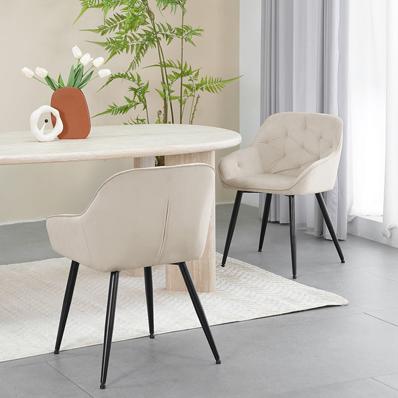 Armlehnenstuhl Keaton [2er Set] [Samt] Ofcasafurniture DE